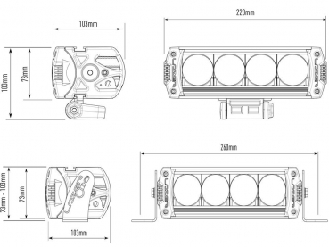 LAZER Lamps LED-Scheinwerfer Triple-R 750