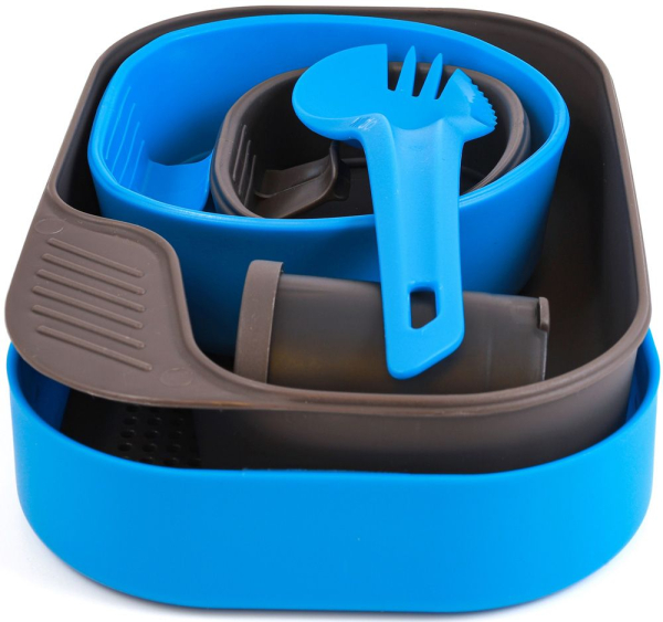 Geschirr-Set Camp A Box Complete,light blue