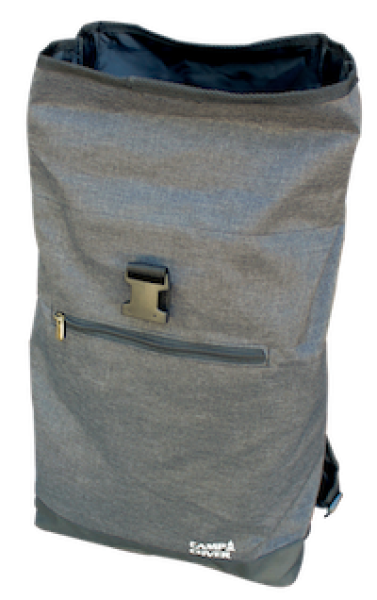 CAMP COVER RUCKSACK ROLL-UP DUNKELGRAU