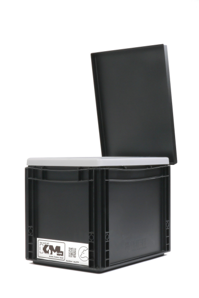 Mini-TrockenTrennToilette KoMa Kackbox, schwarz