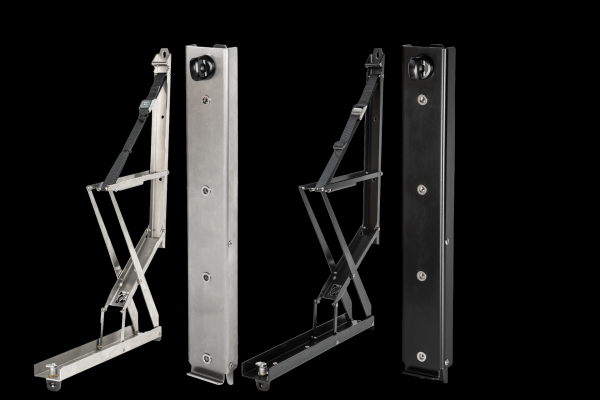 Sandblechhalter absenkbar Doppelschere
