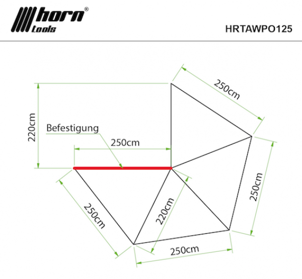 Markise Eaglewing 2,5x2,5m - horntools