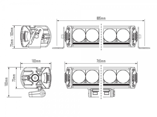 LAZER Lamps LED-Scheinwerfer Triple-R 16 Elite