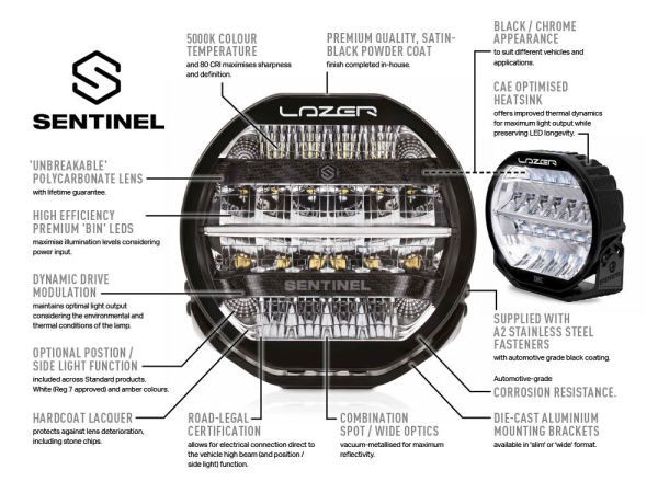 LAZER Lamps Sentinel Elite