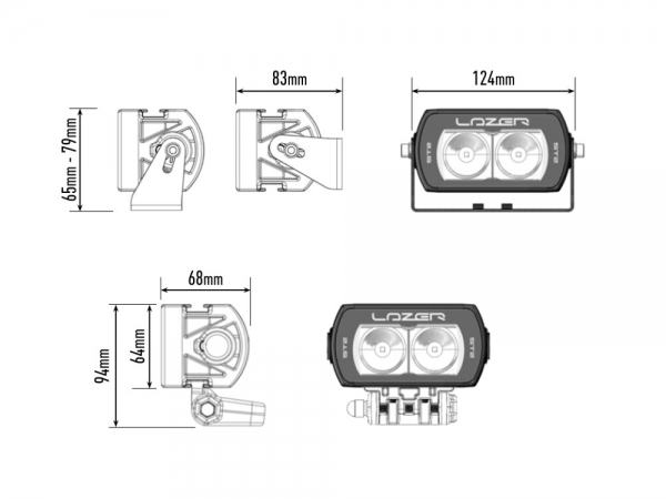 LAZER Lamps LED-Scheinwerfer ST2 Evolution
