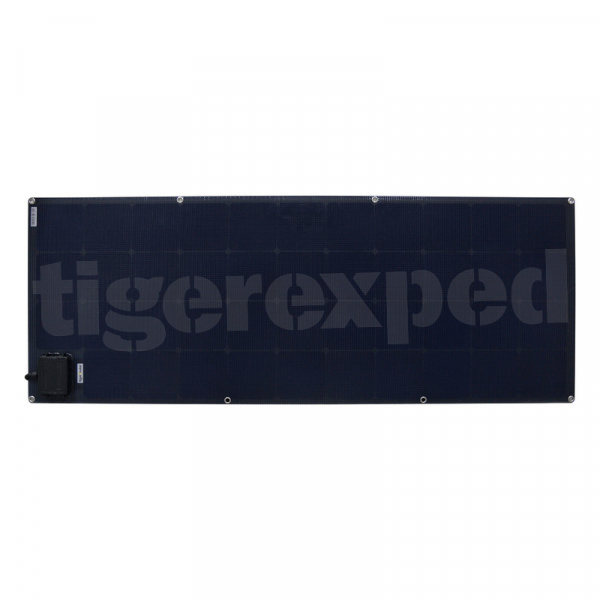 tiger2solar Solarpanel semiflexibel "black tiger sf 160" mit 160 Wp (ETFE-Oberfläche, 43x  Sunpower - Zellen, 1440x540mm)